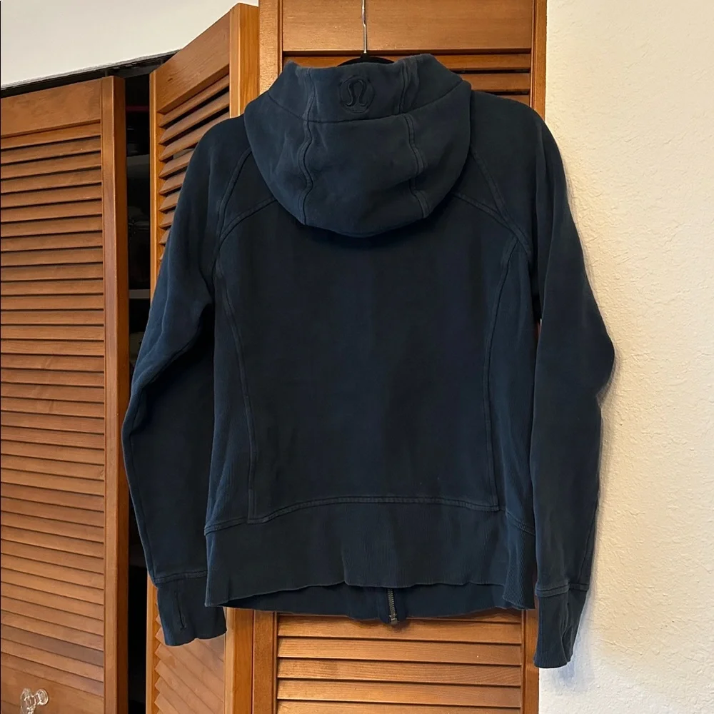Deep Blue Lululemon Scuba Zip Hoodie - Picture 5 of 5